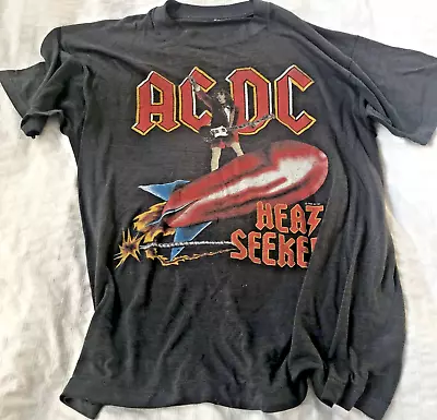 VINTAGE AC DC '88 TOUR Original Used T-shirt • £85