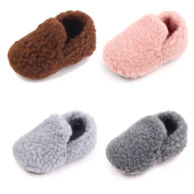 Newborn Toddler Baby Girls Floor Cosy Sock Shoes Cotton House Slippers Winter • £5.99