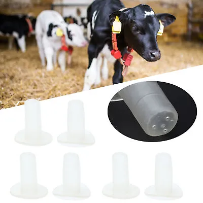 10pcs Calf Milk Nipple Soft Silicone Livestock Pacifier Feeding Equipment Acc YA • $13.19