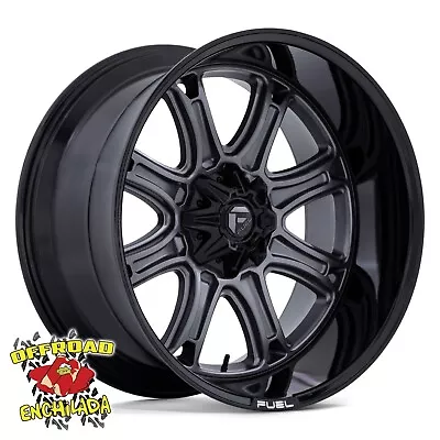 4/ 24x12  8x170 Gray & Black Fuel Darkstar Wheels Rims Ford F-250 F-350 Platinum • $2808