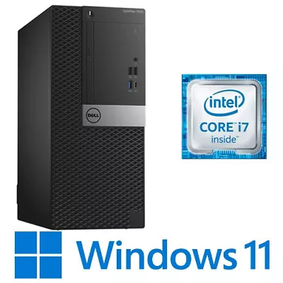 Dell Optiplex 7060 Tower PC Intel Core I7 8700 16G 512G NVMe  Win 11 Pro • $500