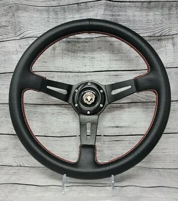 Boat Steering Wheel W/ Adapter 3 Spoke Boats With 3/4  Tapered Key Marine Black • $94.99