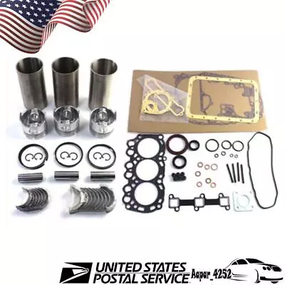 For Mitsubishi L3E-61SDH L3E Engine Overhaul Rebuild Repair Kit Parts Volvo EC15 • $235.62