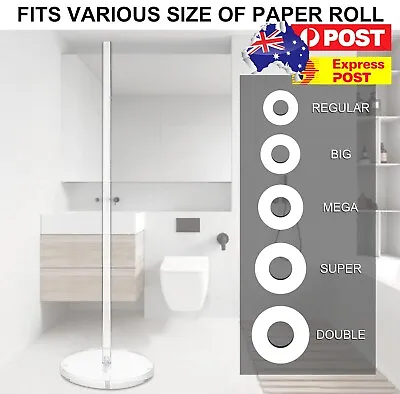 Toilet Roll Holder Acrylic Toilet Paper Organizer For Toilet Spare Rolls Storage • $15.99