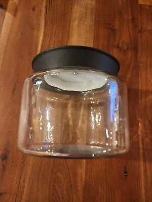 Anchor Hocking  Glass Montana Jar With Black Lid 64 Oz Clear - 6 3/4 Dia 💖 • $30