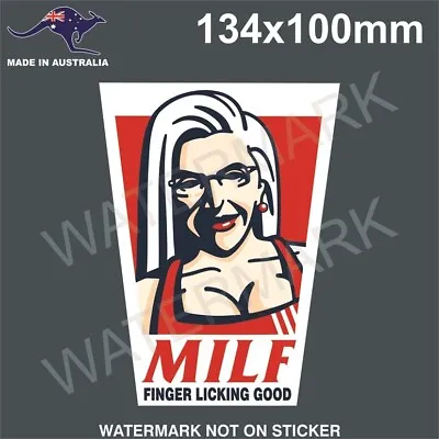 Milf Sticker Funny For Toolbox Mancave Hot Rod Jdm Drift  Beer Fridge Etc • $5.99