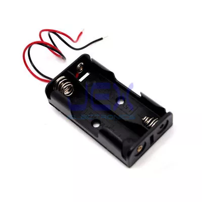 Twin/2X AA DIY Battery Holder Case Box Base 3V Volt PCB Mount W/ Bare Wire Ends • $1.39