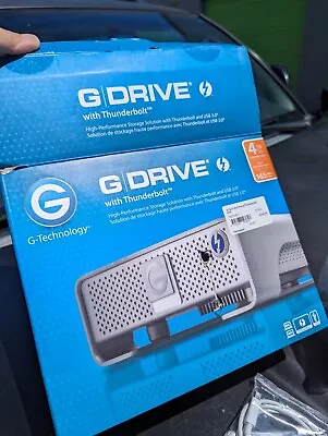 G-DRIVE - G-Tech 4TB External Thunderbolt/USB 3.0 Hard Drive - Silver • $69