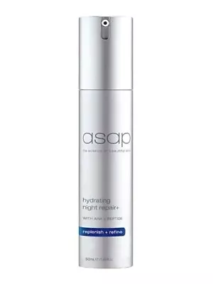 NEW ASAP Hydrating Night Repair+ 50ml AHA White Tea Hydrates Replenish & Refine • $63.99