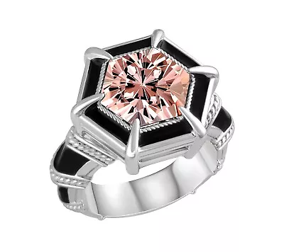 Judith Ripka Sterling Silver Black Emile & Simulated Gemstone Ring For Women • $73.99