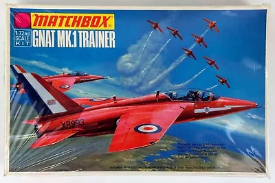 Gnat Mk 1 Trainer 1:72 Matchbox PK-15 Unassembled Model Kit Sealed NEW In Box • $17.97