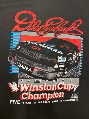 Vintage 1990 Dale Earnhardt NASCAR Winston Cup Champion Tee Allsize • $19.94