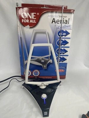 £19.99 • Buy One For All Amplified Indoor Digital TV Aerial - Receive Freeview Full HD SV9360