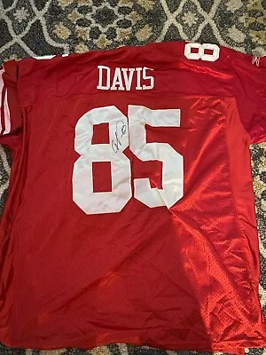 San Francisco 49ers Vernon Davis Signed Autograph Red Authentic Size 54 Jersey • $71.49