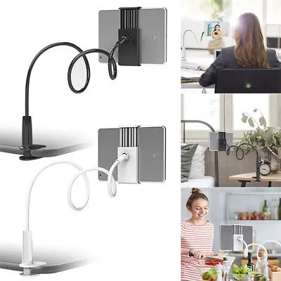 £7.96 • Buy 75cm Flexible Arm 360ºBed Desk Gooseneck Lazy Stand Holder Mount For IPad Tablet