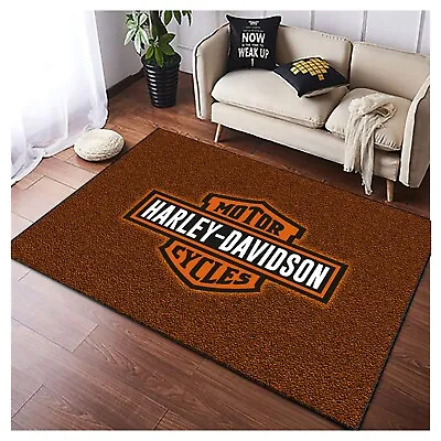 Harley Davison Rug Harley Legend Rug Harley Gift Davidson Mat Motorcycle Rug • $49