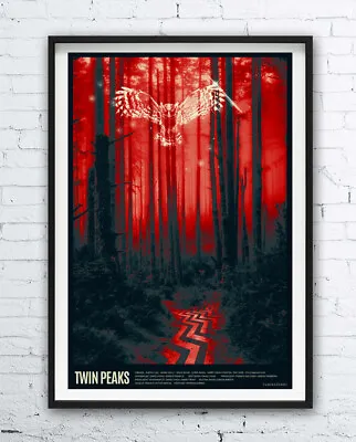 TWIN PEAKS - Polish Poster DAVID LYNCH [ Mulholland Drive Lost Highway Print  ] • $62