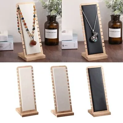 $17.82 • Buy Women Wooden Necklace Pendant Jewellery Display Stand Bust Show Case Holder