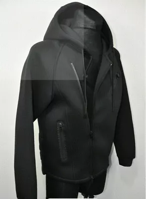 Alexander Wang X H&M Black Scuba Biker Hoodie Zip Jacket • $100
