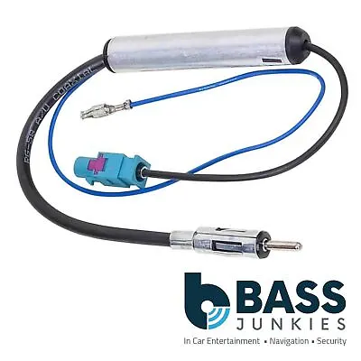 FIAT 500 Car Stereo Radio Fakra Booster Amplified Aerial Antenna Adaptor • £7.95