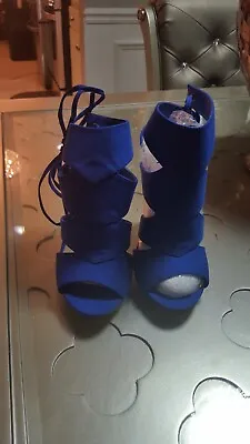 Women Blue 5inch High Heels Size 7.5 New. • $40