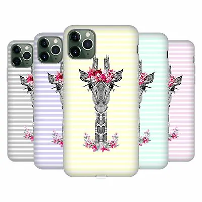 MONIKA STRIGEL FLOWER GIRAFFE AND STRIPES SOFT GEL CASE FOR APPLE IPHONE PHONES • $32.95