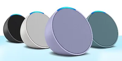 Amazon Echo Pop Compact Smart Speaker - Charcoal Teal Purple White Alexa • $56.05