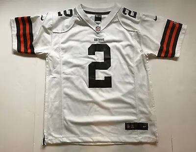 Authentic Nike NFL Cleveland Browns Johnny Manziel 2 Jersey Youth L (14-16) • $49.95