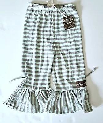 Matilda Jane 8 NWT Hello Lovely Lined With Love Crop Ruffles Pants  SC1-580 • $25.49