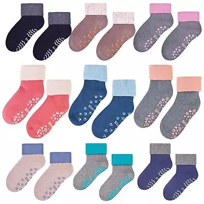 Steven - Kids Fun Patterns Slipper Socks | Toddler Non Slip Socks With Grippers • $14.99