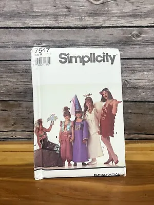 Simplicity 7547 GIRLS COSTUMES Sewing Pattern Mermaid Angel Sizes 7 8 10 12 14 • $4.80