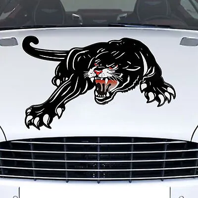 Car Truck Hood Side Body Vinyl Black Leopard Graphics Decal Emblem Sticker DIY • $11.99