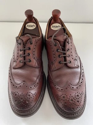 £40 • Buy Tricker’s Keswick Brogues Men’s Brown With Rubber Commando Sole - Size 8.5