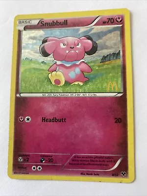 Snubbull - 8/12 - McDonald's Promo 2014 English Pokemon Pokemon Promos • $2.20