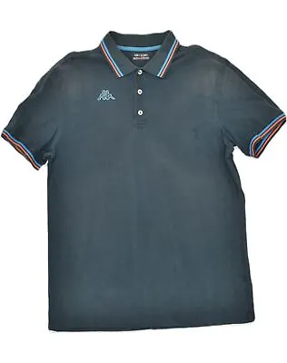 KAPPA Mens Polo Shirt XL Blue Cotton EV01 • £6.56