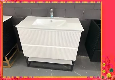 Hampton Style Bathroom Vanity Cecilia 900 White Black Navy Blue • $680