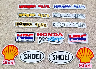 Honda Racing Honda Club Shoei Shell Tool Box Individual Graphics Vinyls  13 • £4.50