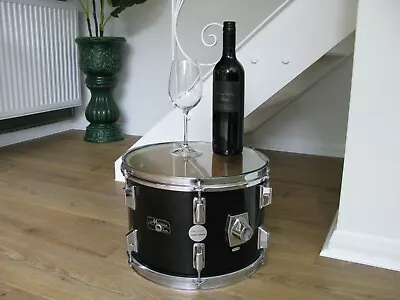 £140 • Buy Funky Original Glass Topped Drum Side Table By  Cymbolic Tables  Vintage, Retro