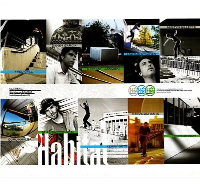 Framed Skateboarding Picture/advert 11x9  Habitat Skateboards • £29.99