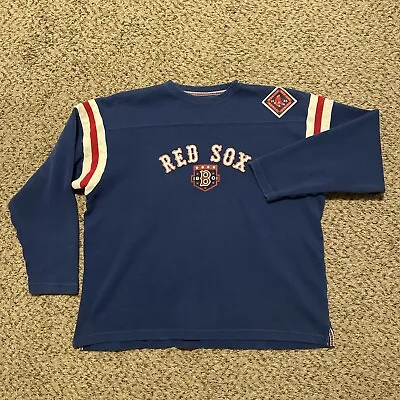Vintage Moonlight Graham Boston Red Sox Baseball Sweatshirt Sz L Large Blue • $22.55