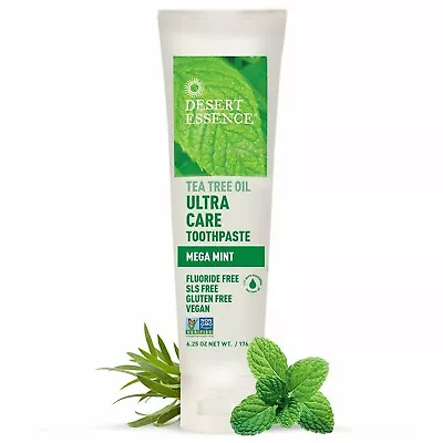 Desert Essence Natural Tea Tree Oil Ultra Care Toothpaste - Mega Mint - 6.25 ... • $10.69