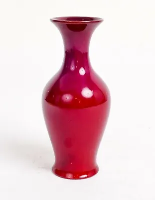 Rare Bernard Moore Flambe Fluted Vase! Made In England • $206.86