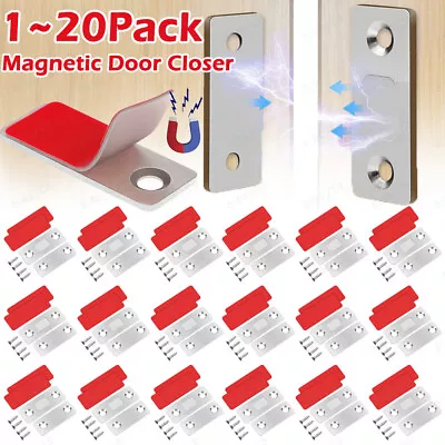 2-20 Pcs Very Strong Magnetic Catch Latch Ultra Thin For Door Cabinet Cupboard • £4.39