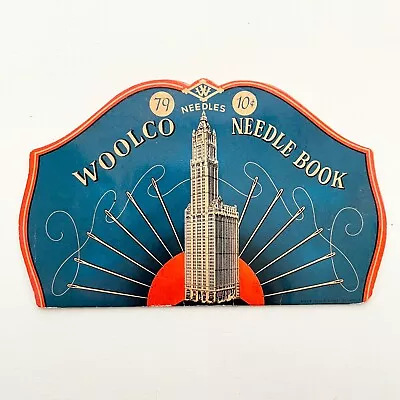 Woolworth Building NY Woolco 10 Cents Assorted Needle Book Advertising Vtg 1960s • $14.99