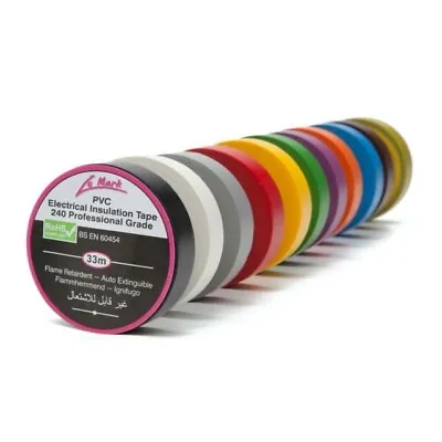 Le Mark PVC Electrical Insulation Tape 19mm X 33m • £1.52