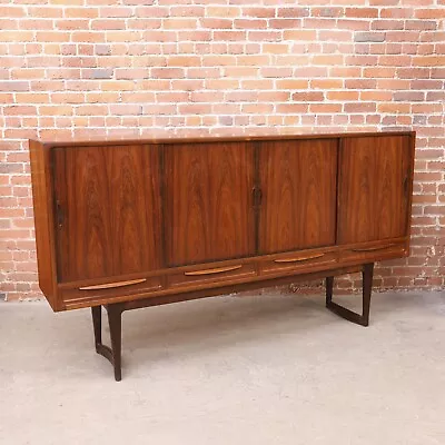 Danish Mid Century Modern Brazilian Rosewood Sideboard Credenza Buffet • $3975