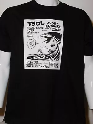 Tsol Aggression Jfa 1982 Classic Punk Concert Shirt Hanes Beefy-t Black Lrg New! • $26.95