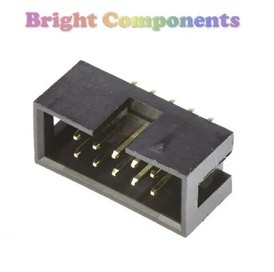 5 Pack - 10 Way IDC Box Header Connector - Straight - 2.54mm - 1st CLASS POST • £1.59