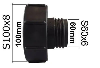 Ibc Storage Tank Outlet Connectors 4  (s100x8) Reducer To 2  Options • £8.99