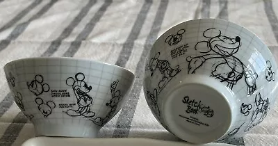 Disney Mickey Mouse Cereal/soup Bowl Set Of 2 • $30